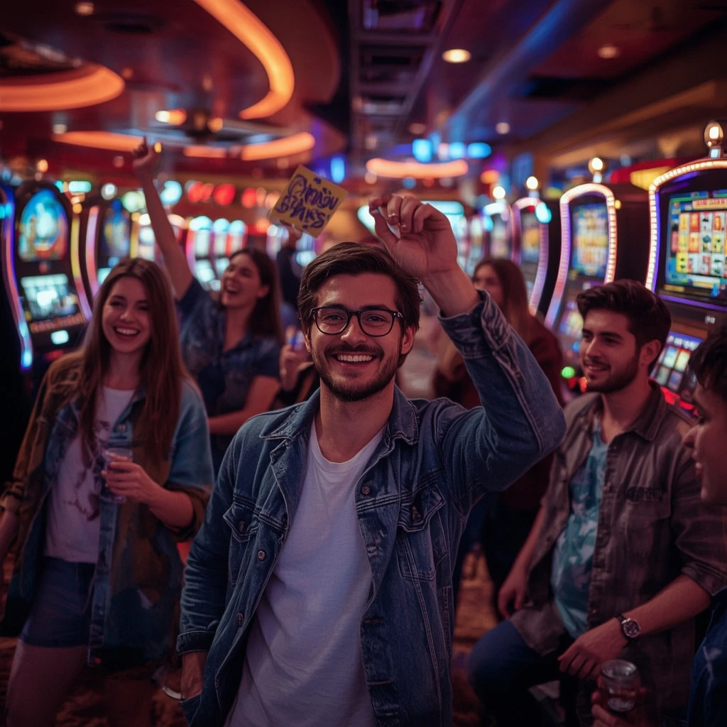 una persona con un bonus del casinò GRATORAMA CASINO